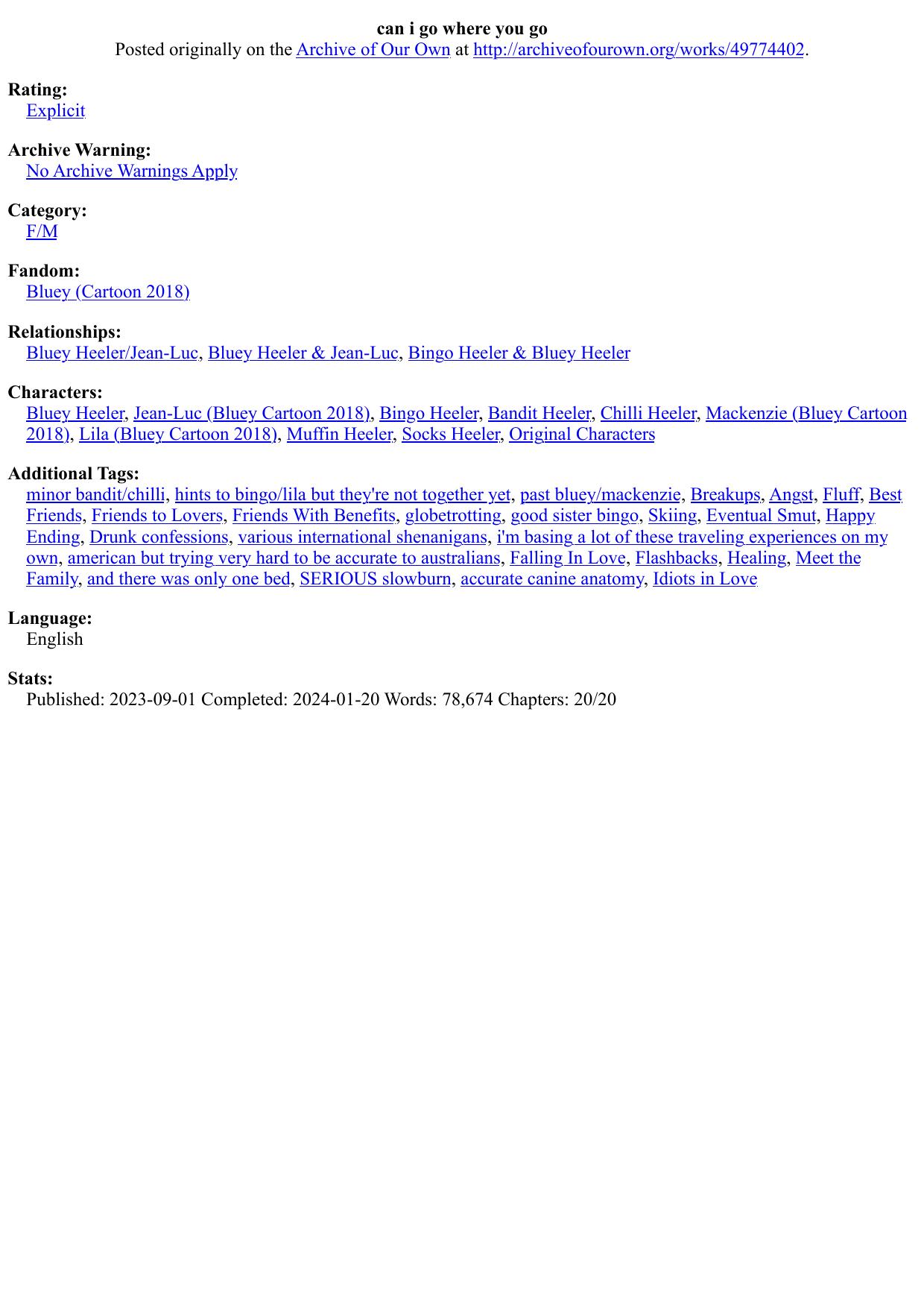 can i go where you go