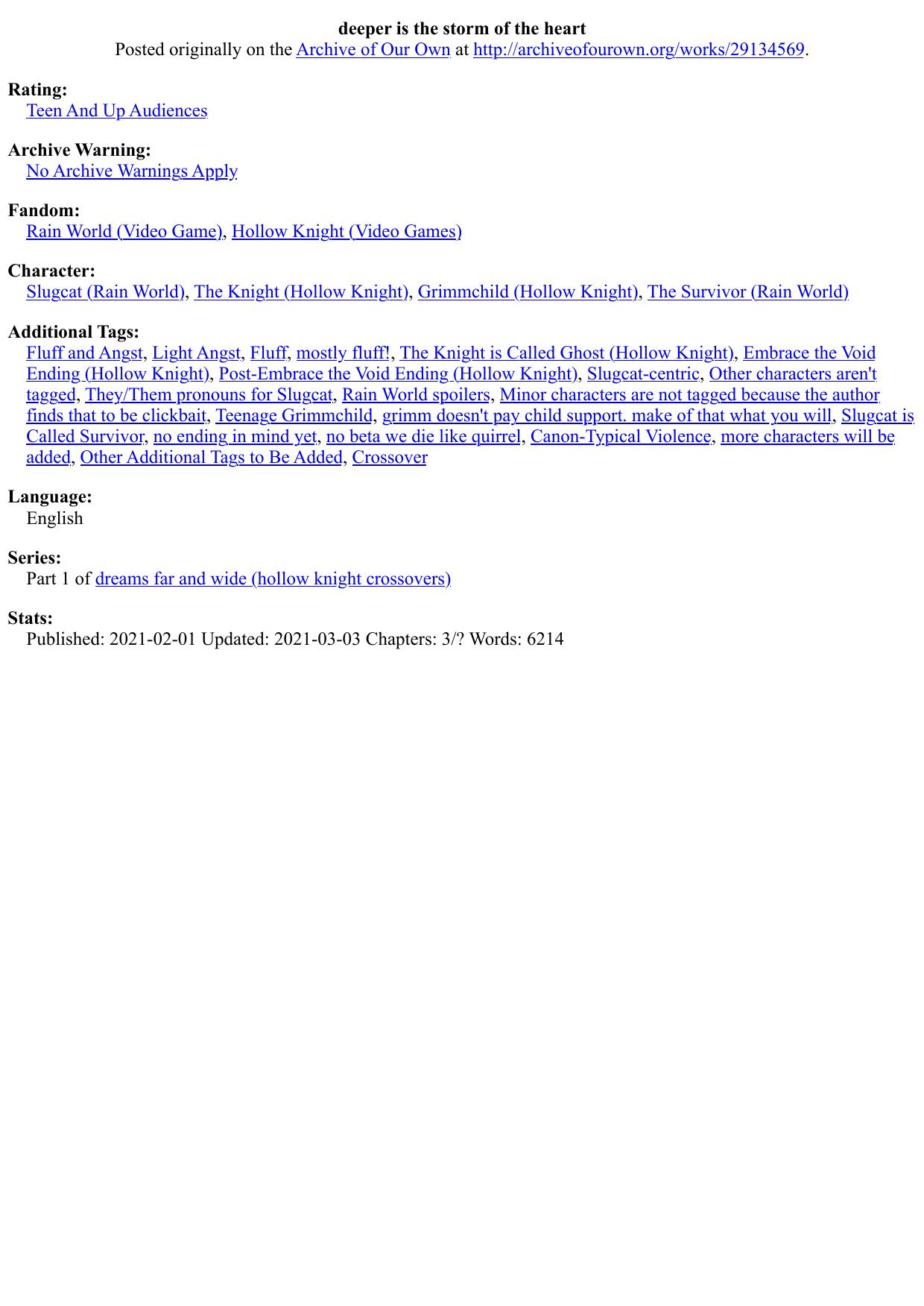 deeper is the storm of the heart