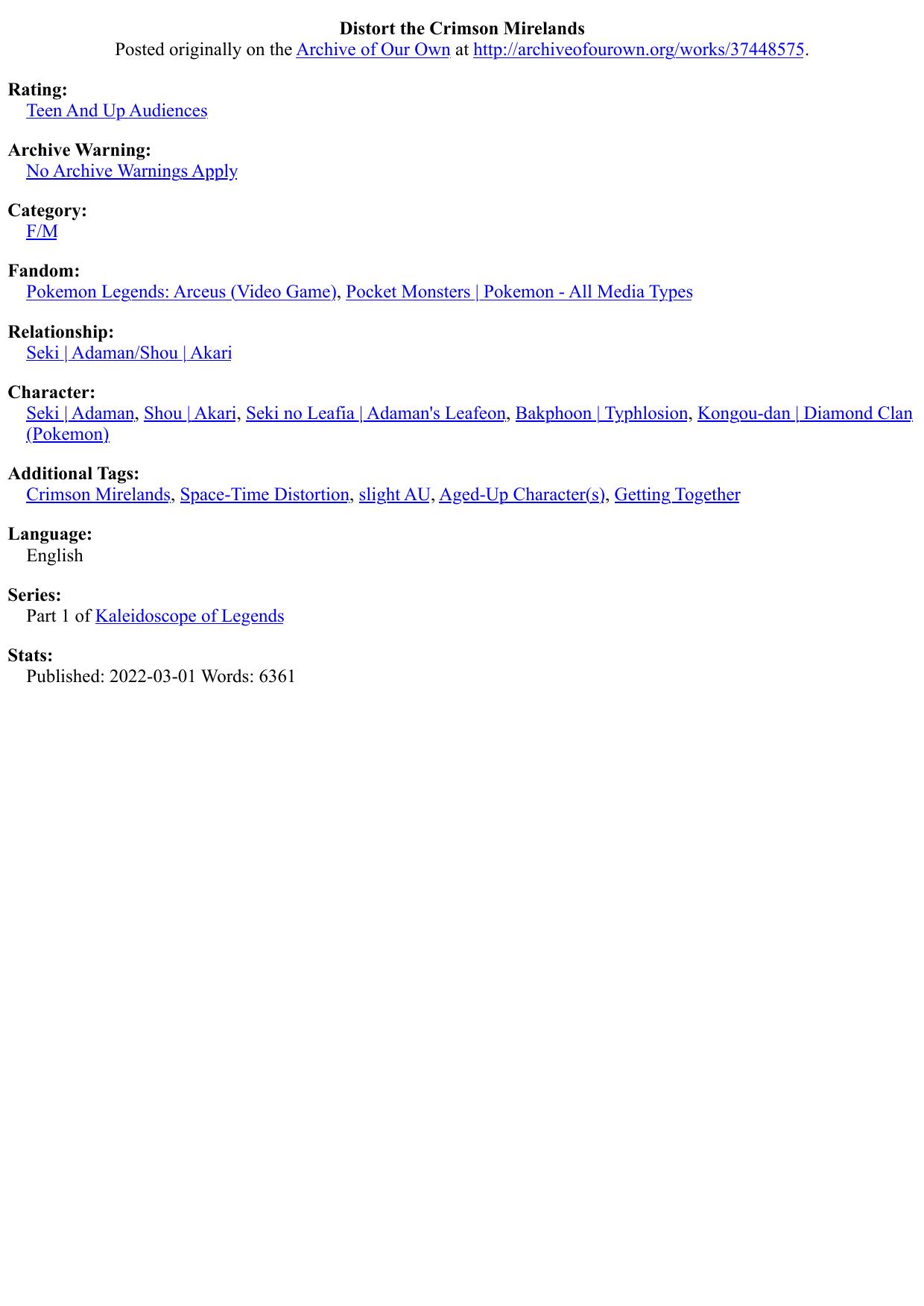 Distort the Crimson Mirelands