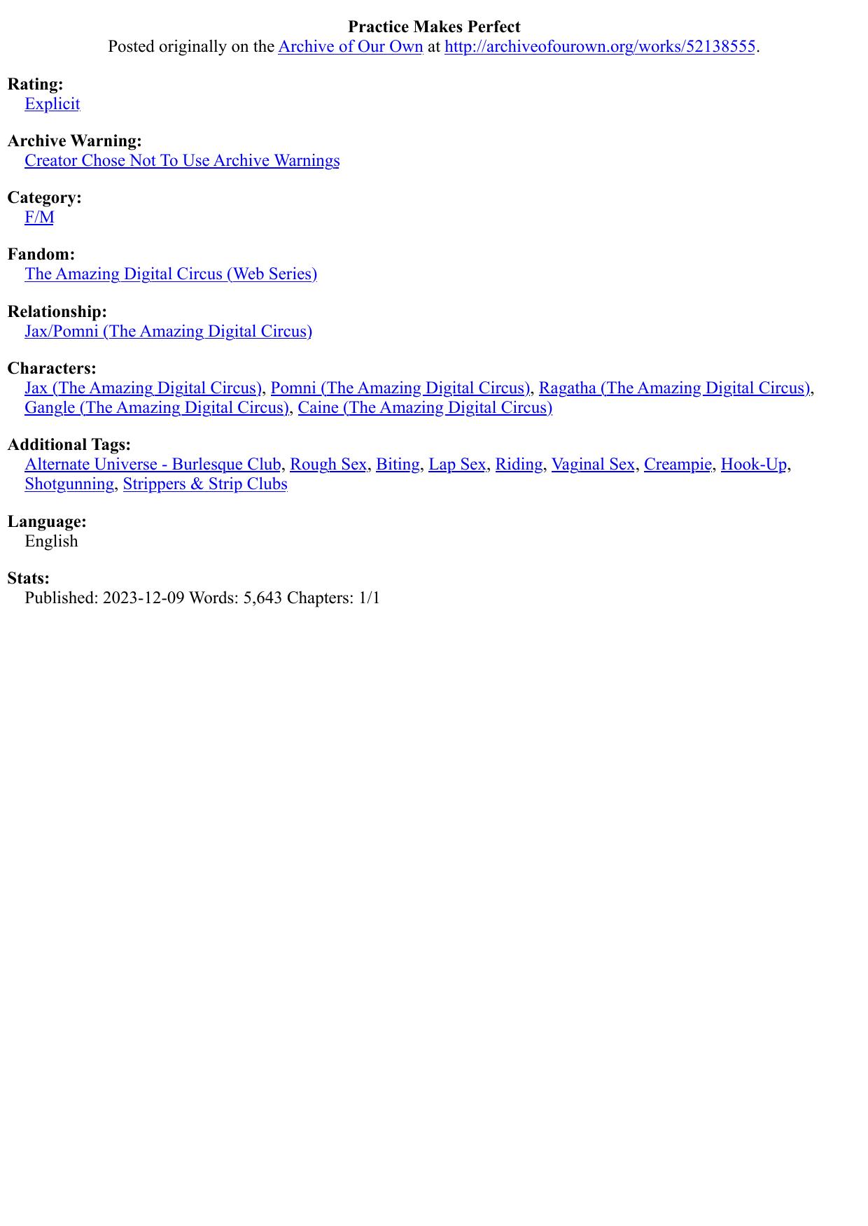 Practice Makes Perfect