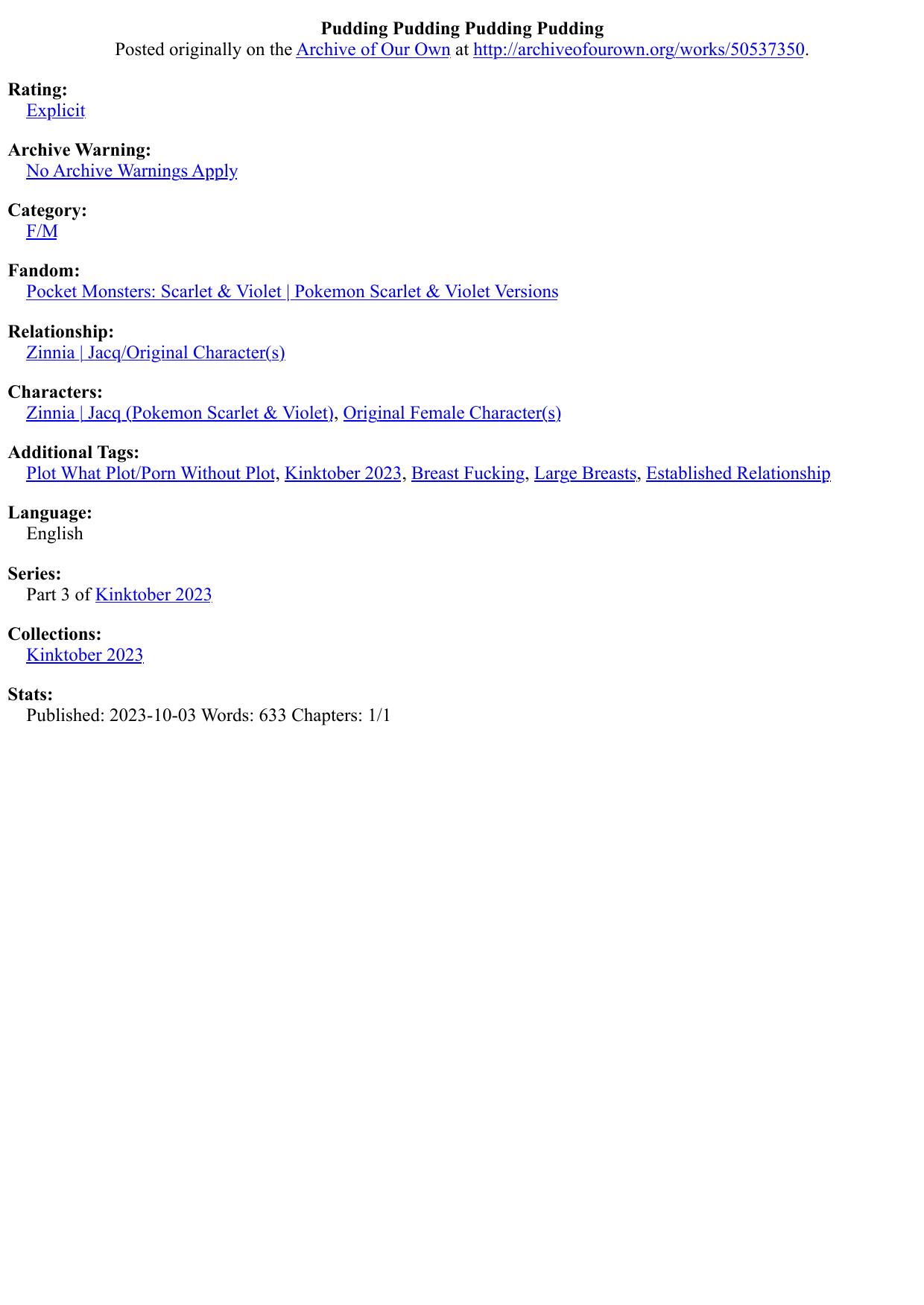 Pudding Pudding Pudding Pudding