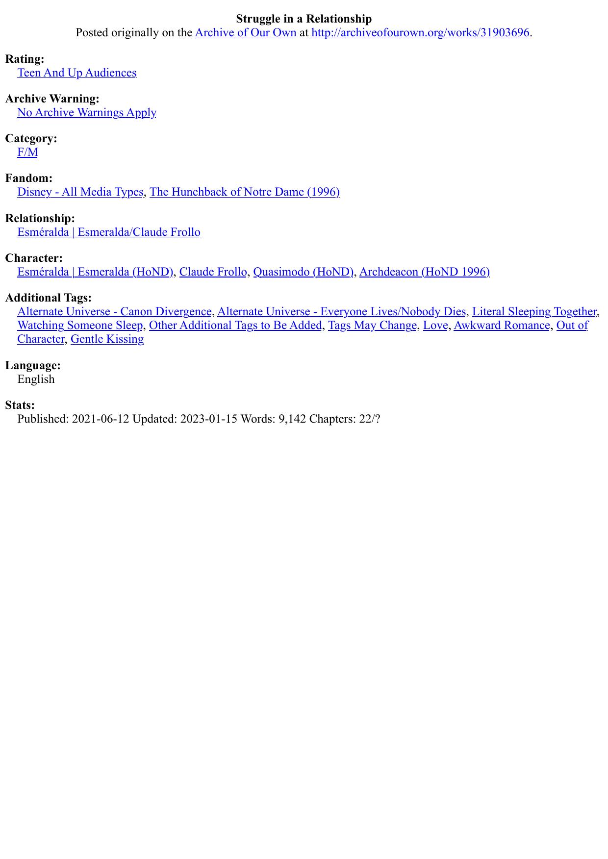 Struggle in a Relationship