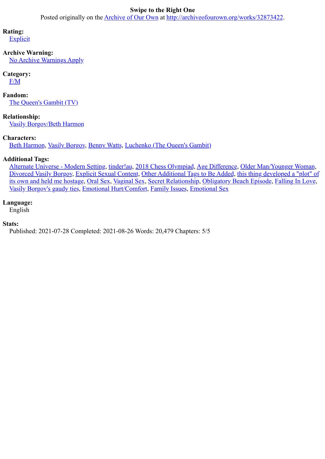 Swipe to the Right One