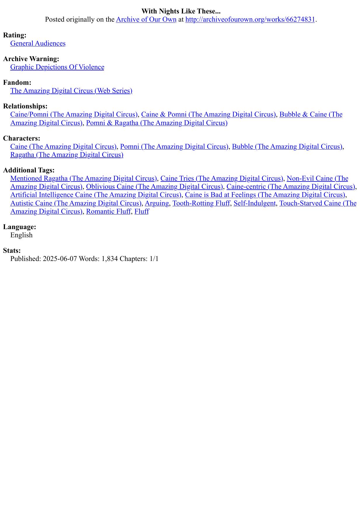 With Nights Like These...